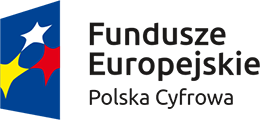 Logo Fundusze Europejskie Polska Cyfrowa